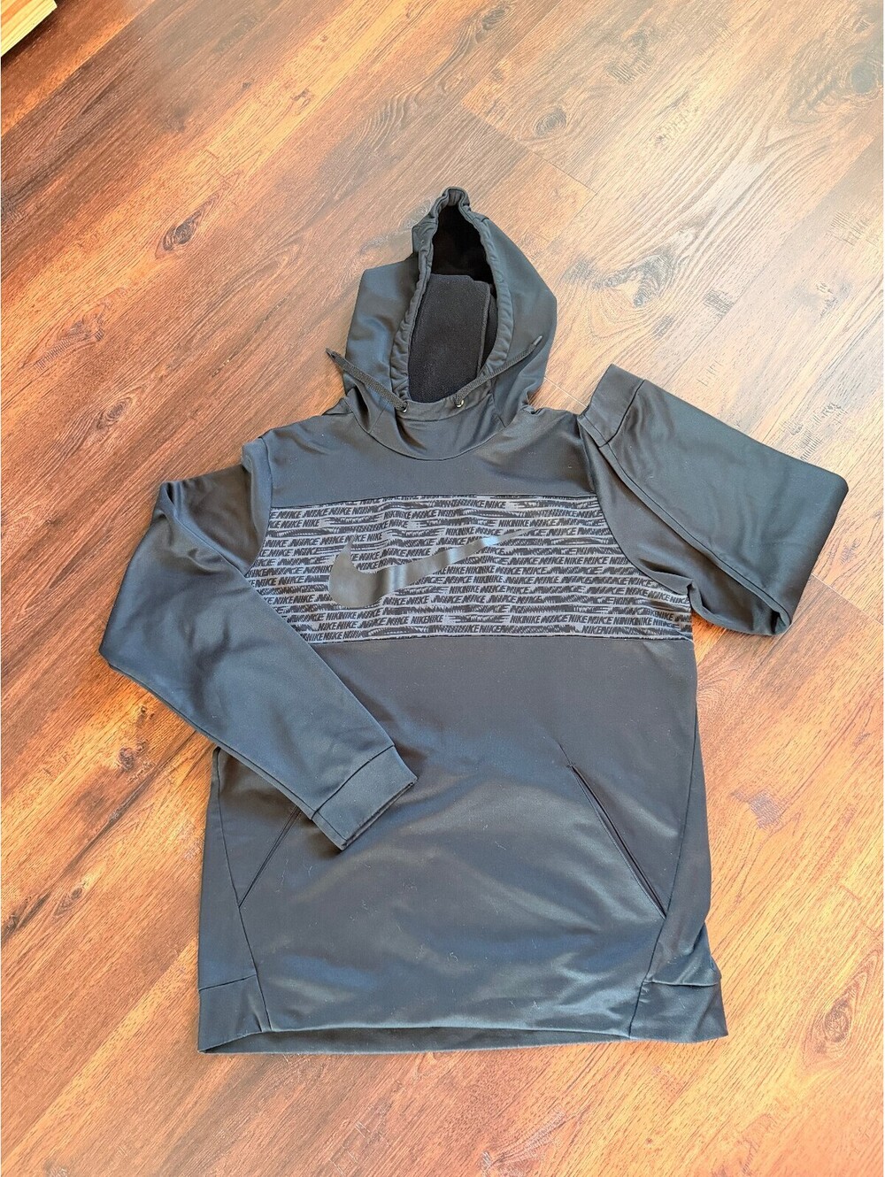 Nike | Men’s Black Dri-FIT Hooded Sweatshirt | Size Large | 1185